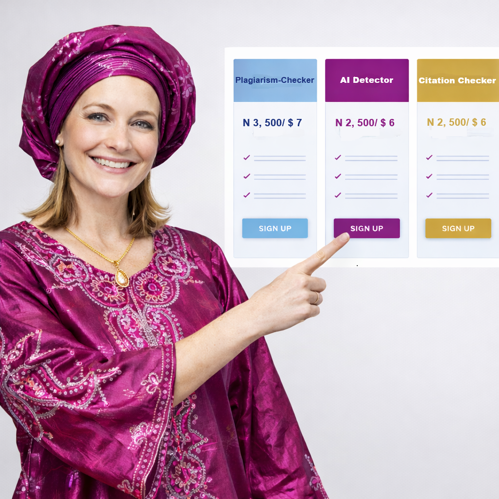 Illustration pointing to pricing table